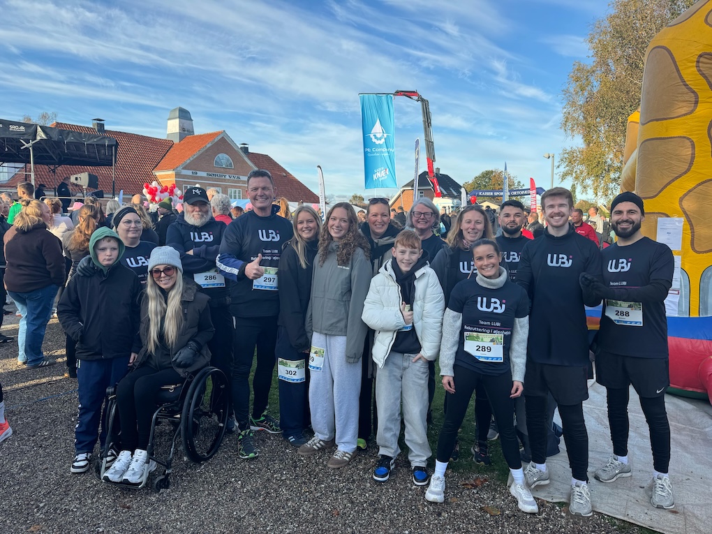 Hele LUBI-teamet i løbesko for Knæk Cancer
